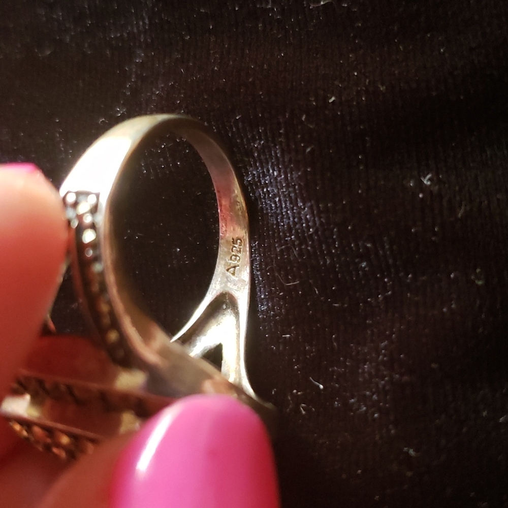 Sterling Silver Gemstone Statement Ring - image 6